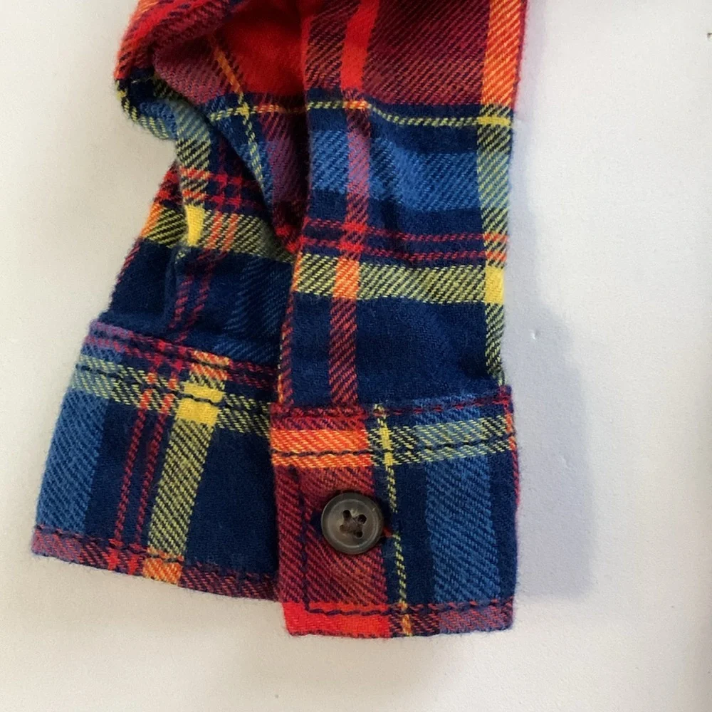 Carter's Red and Blue Plaid Button Down Shirt Boys 24 Months